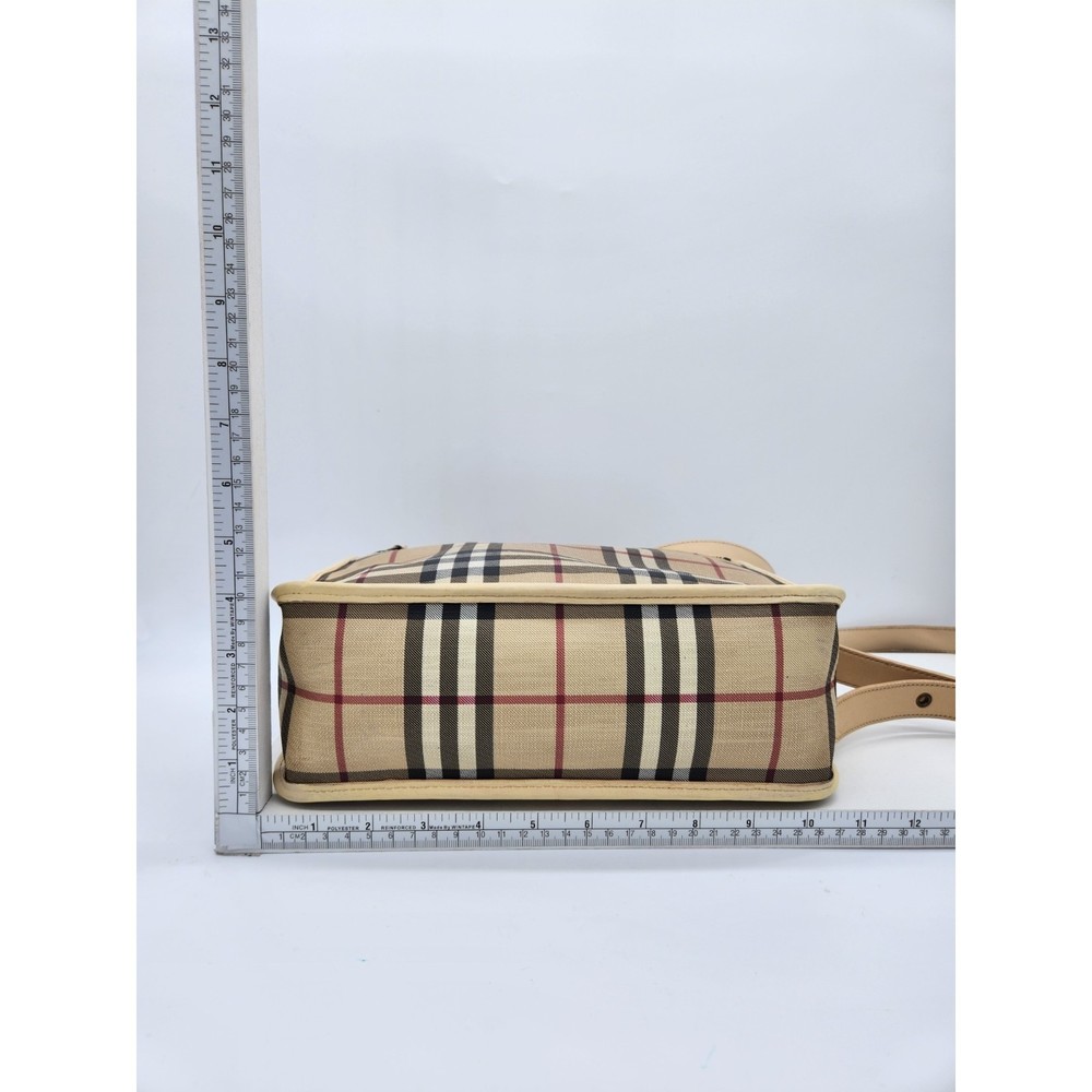 Burberry Beige and Black Check Crossbody Bag - Picture 3 of 15
